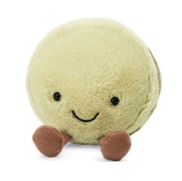 Jellycat Amuseable Max Macaron Pistachio 4.7x4" Soft and Plush BNWT Authentic - Picture 4 of 4